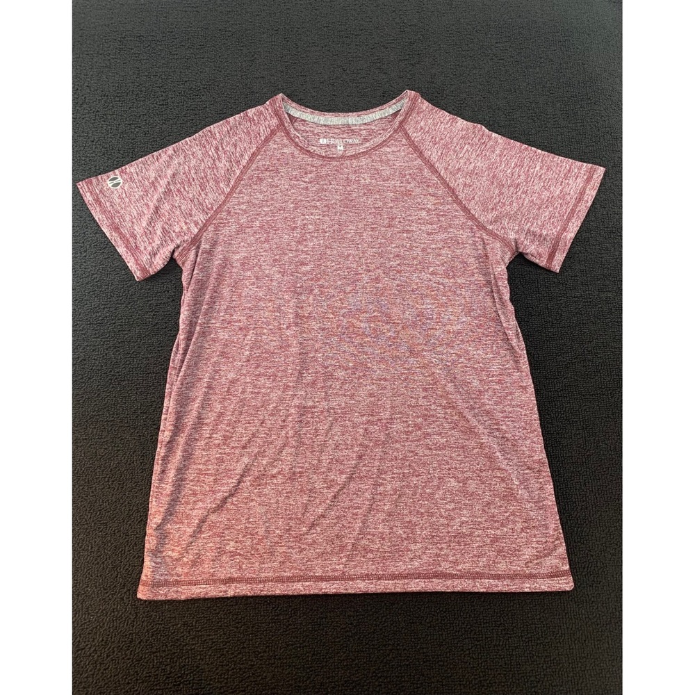 Holloway Ladies Athletic Performance T Shirt Burgundy Heathered Raglan Sleeve M